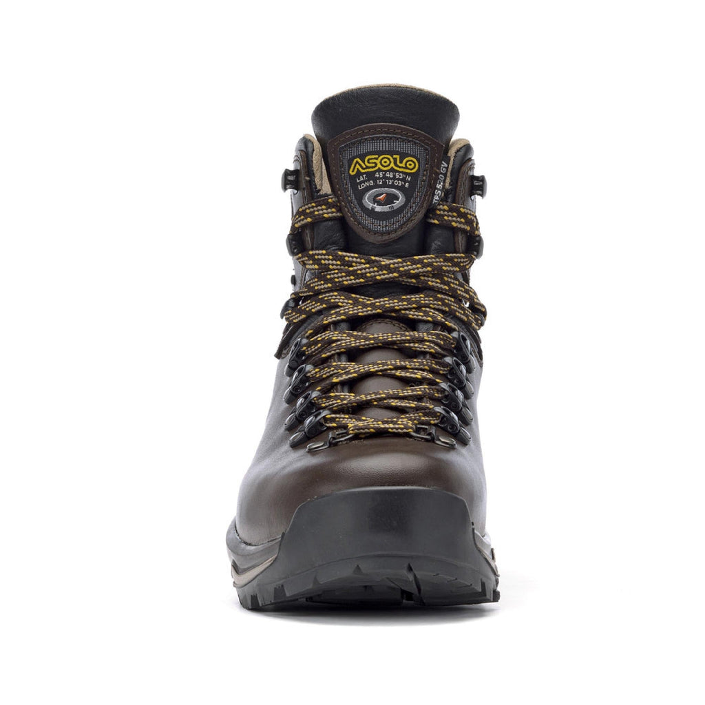 ASOLO Men's TPS 520 GV Evo Waterproof Round Toe Backpacking Boots – Full-Grain Leather Hiking Boots with Vibram Sole