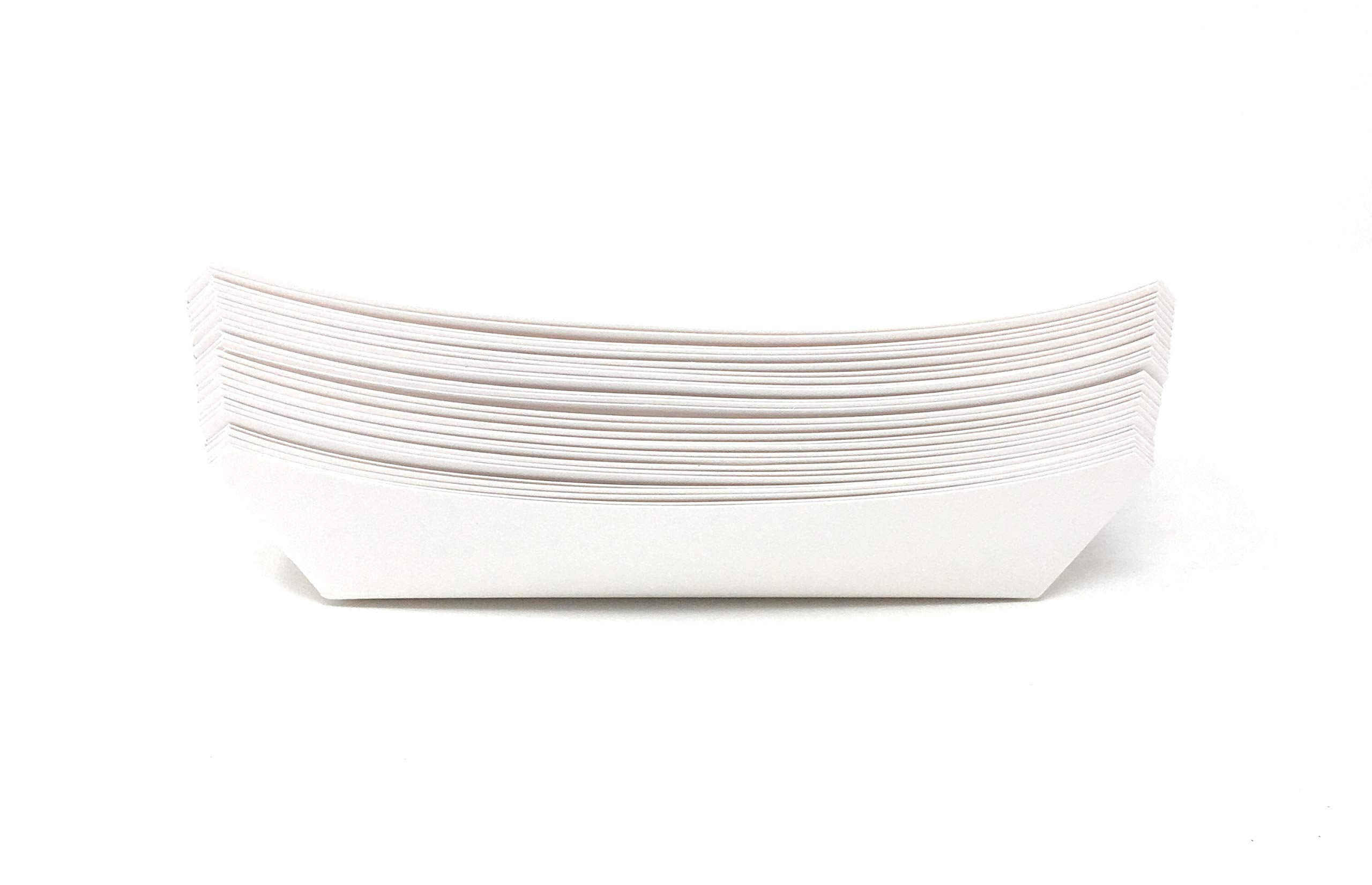 Mr Miracle 7 Inch Paper Hot Dog Tray in Kraft Paper. Pack of 25. Disposable, Recyclable and Fully Biodegradable. Made in USA