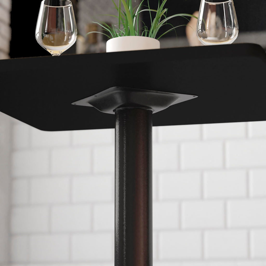 Flash Furniture Beverly 22'' x 22'' Restaurant Table X-Base with 3'' Dia. Table Height Column