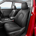 Xipoo 8 Seats Seat Cover Compatible with 2014-2019 Toyota Highlander Car Seat Protector Replacement for 2014-2019 Toyota Highlander Accessories(Fit 2014-2019 W/Second Row 40/60 Split,Black)