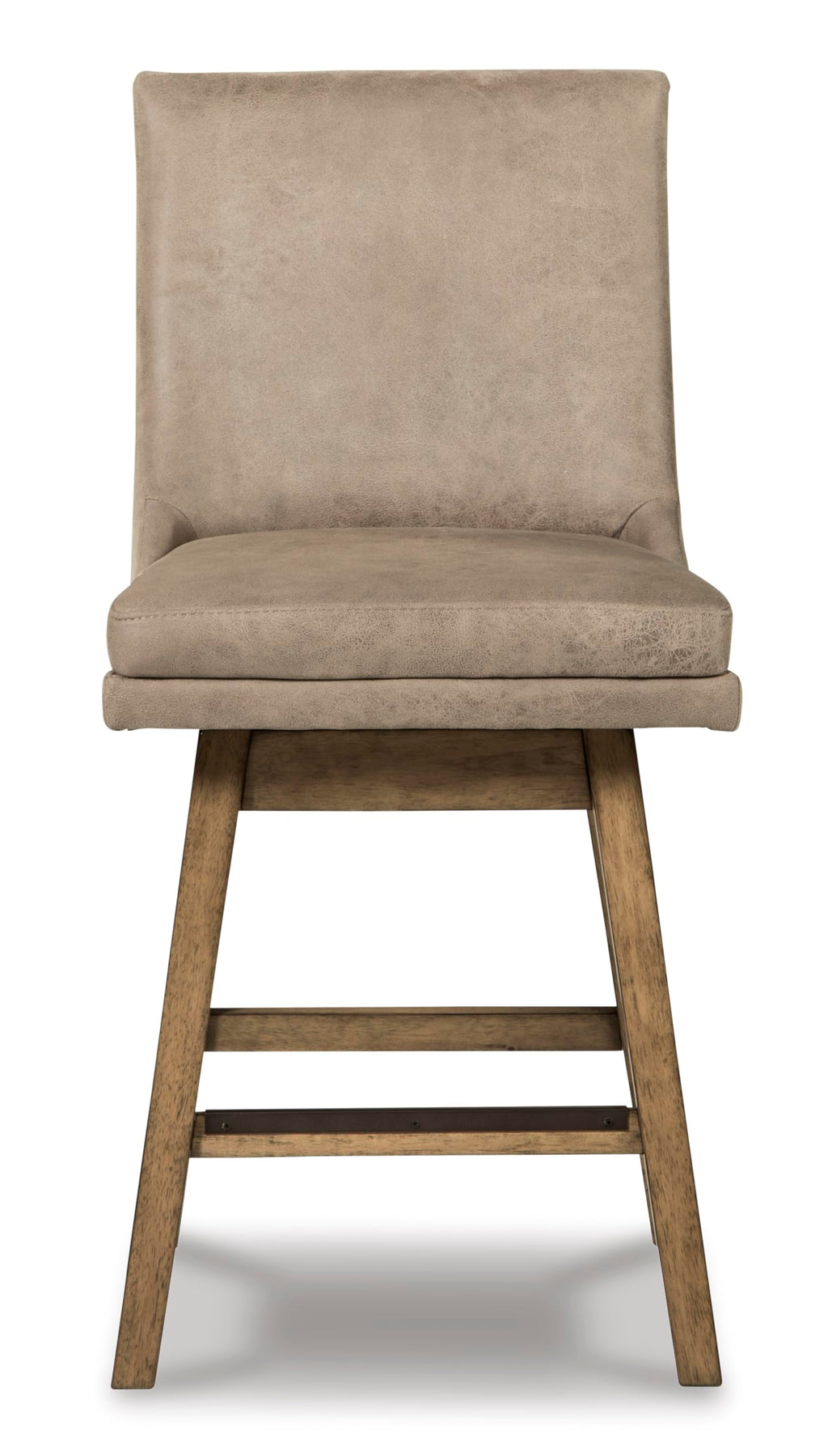 Signature Design by Ashley Tallenger Upholstered Counter Height Barstool, Set of 2, Beige