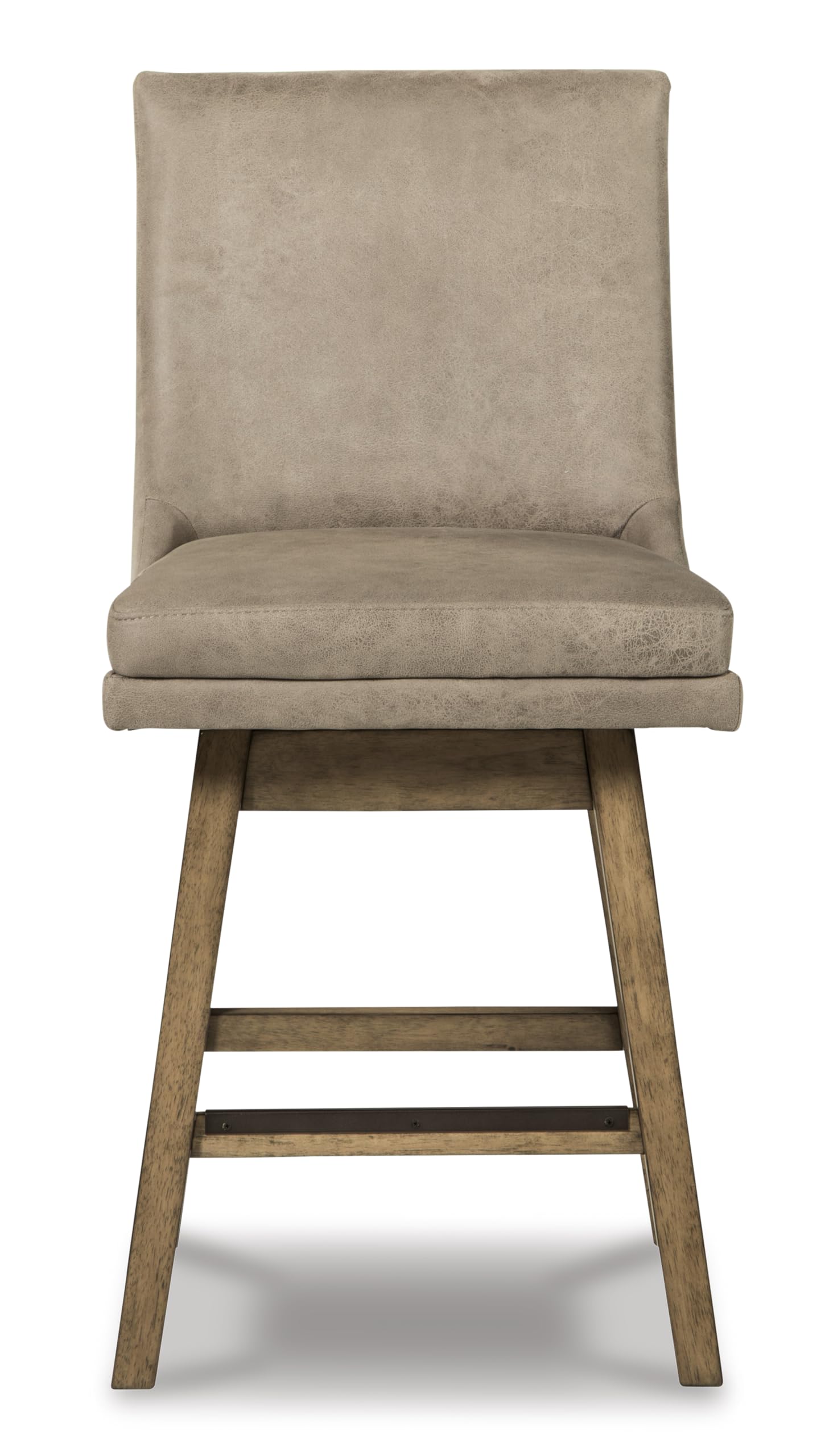 Signature Design by Ashley Tallenger Upholstered Counter Height Barstool, Set of 2, Beige