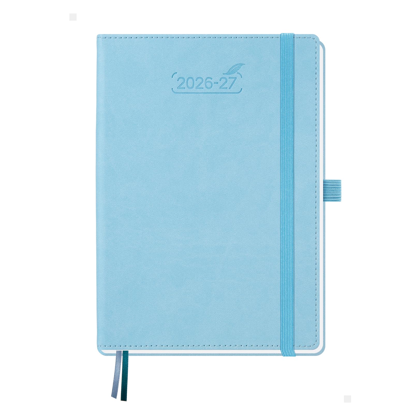 BEZEND Pocket Planner 2026-2027 Weekly and Monthly (3.5" x 6") 18 Months Small Academic Calendar (Jul 26-Dec 27) Ideal for Students, Work & Home, Storage Pocket, PU Leather Hardcover -Black