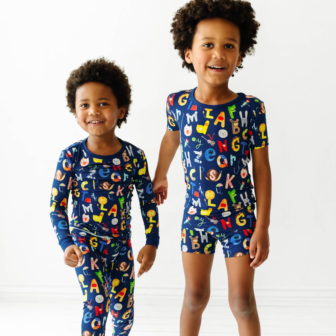 Little Sleepies Pajama Set w/Short Sleeve Shirt & Shorts, Viscose from Bamboo Toddler Pajamas, Girl & Boys Pajamas for Kids