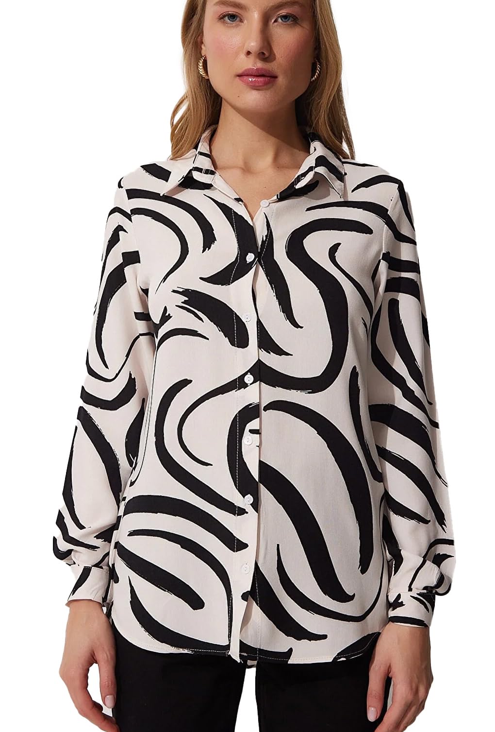 Blouses for Women Fashion, Long Sleeve Button Down Shirts Dressy Casual Tops