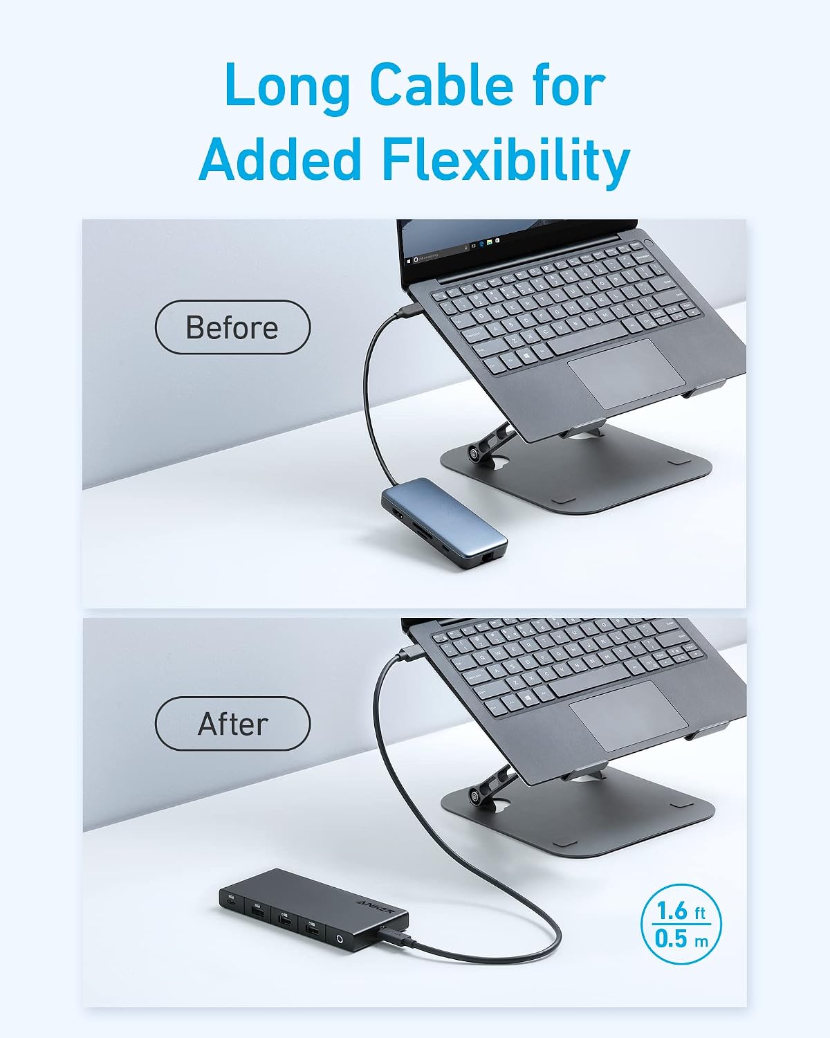 Anker USB C Hub (10-in-1), Dual Monitor with 4K HDMI, Max 100W Power Delivery, Dual 4K HDMI Ports, 4 USB-A/USB-C Data Ports, Ethernet and SD Card Reader for Dell Laptop, ThinkPad, and More