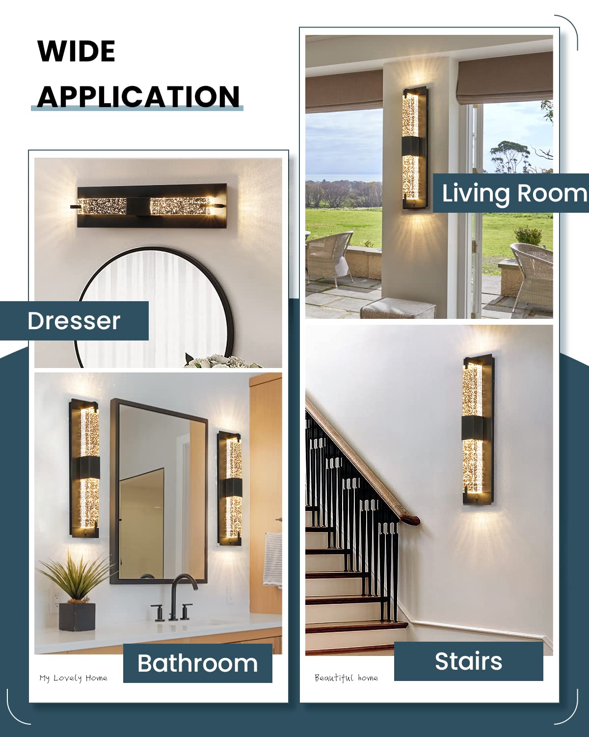 WOSHITU LED Wall Sconce Light: 11 Inch Gold Modern Sconces Wall Lighting 3000K Dimmable Crystal Wall Lamps Indoor Bathroom Sconce Wall Mount Light Fixtures for Living Room/Bedroom/Hallway