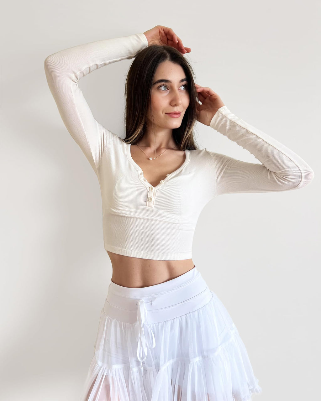 Stelle Women's High Waist Athletic Skorts with Shorts Pockets Ruffle Hem Flowy Skirts Mini Tiered Short Skirt Casual Summer