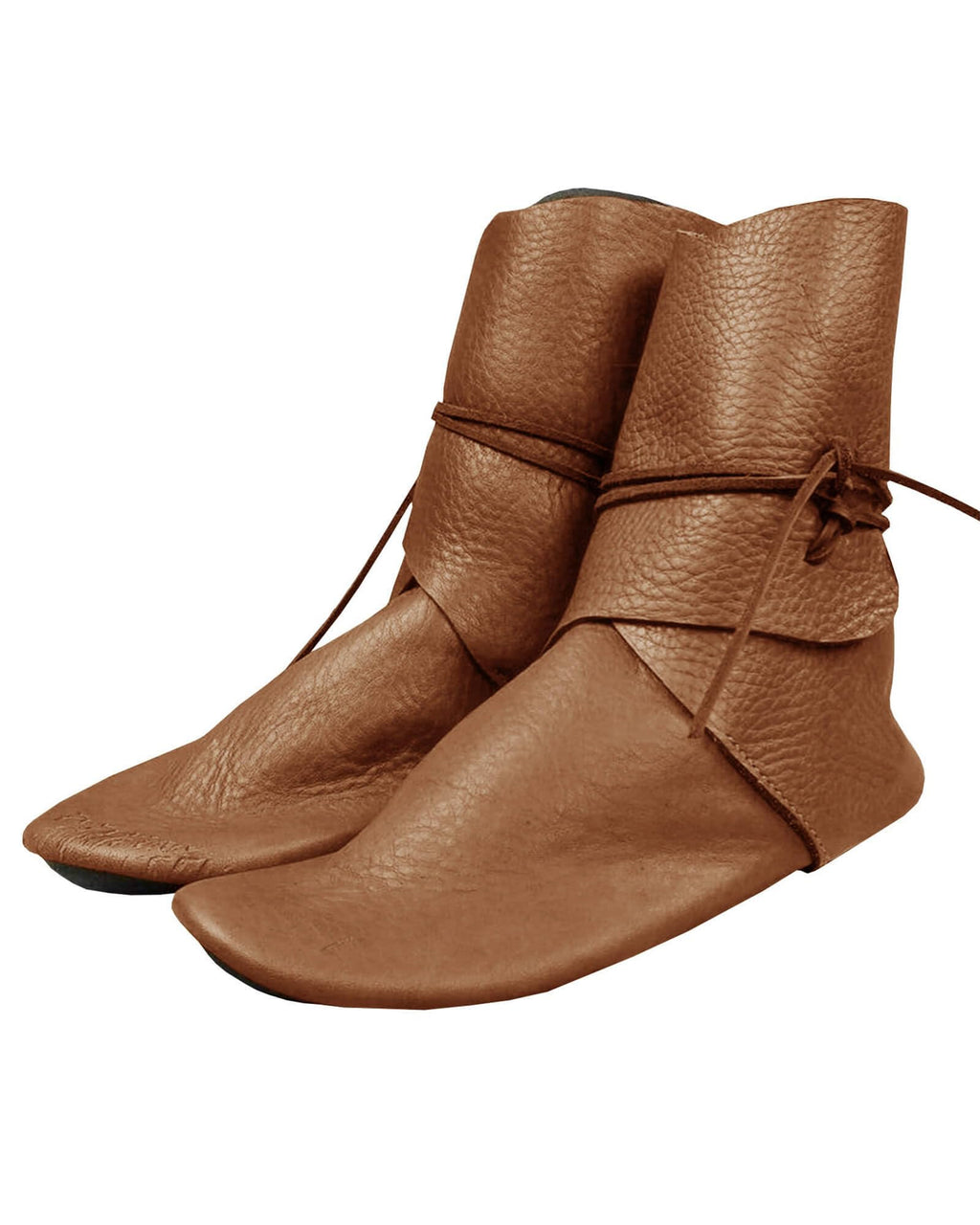 Syktkmx Mens Renaissance Boots Slip on Lace Up Medieval Cosplay Western Pirate Viking Tied Halloween Cuff Shoes