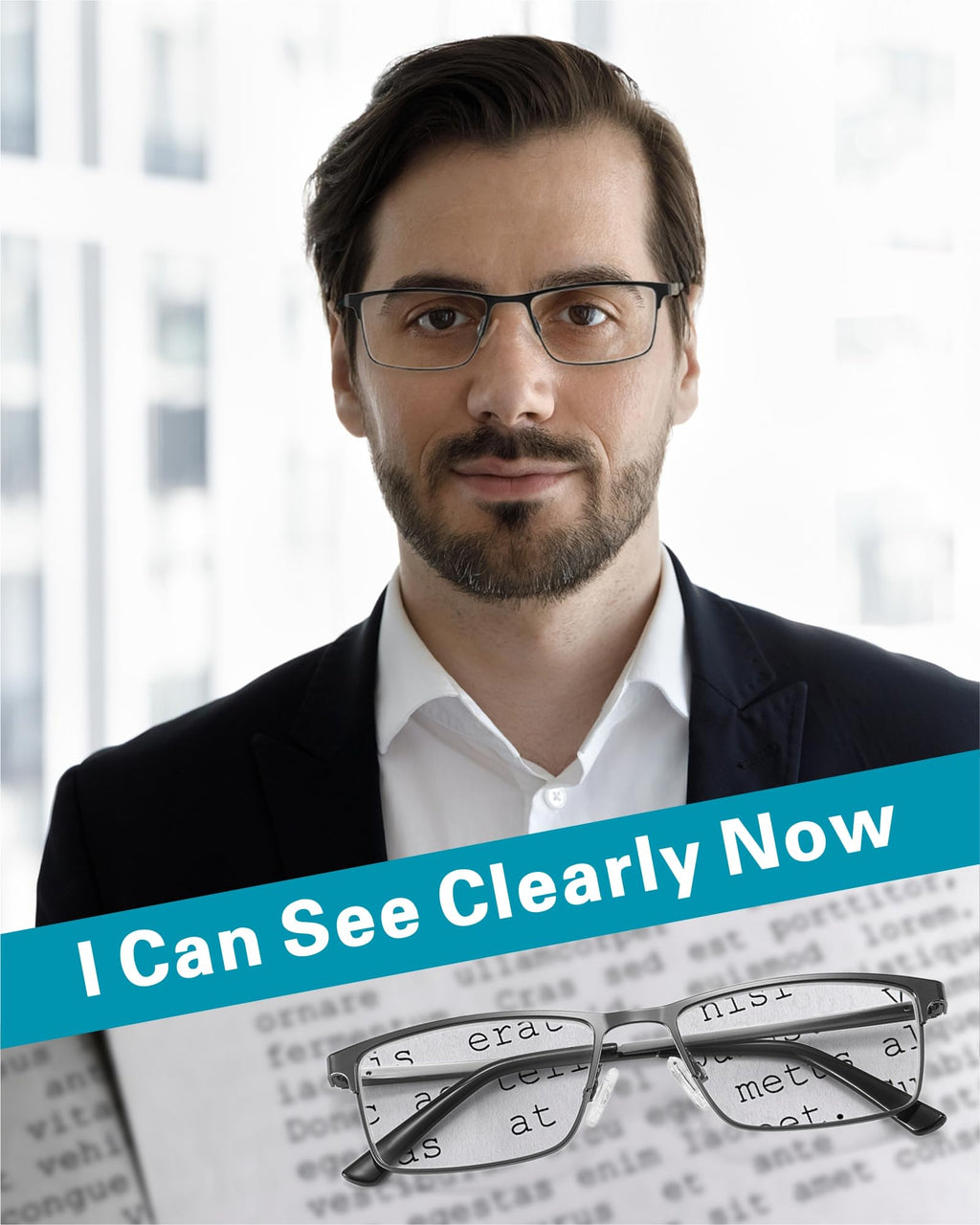 acavefox 3 Pack Blue Light Blocking Reading Glasses Men's Readers 1.0-4.0 | Accurate 1.0 Magnification, Anti UV, Lightweight and Sturdy, Metal Full Frame, Spring Hinge Eyeglasses