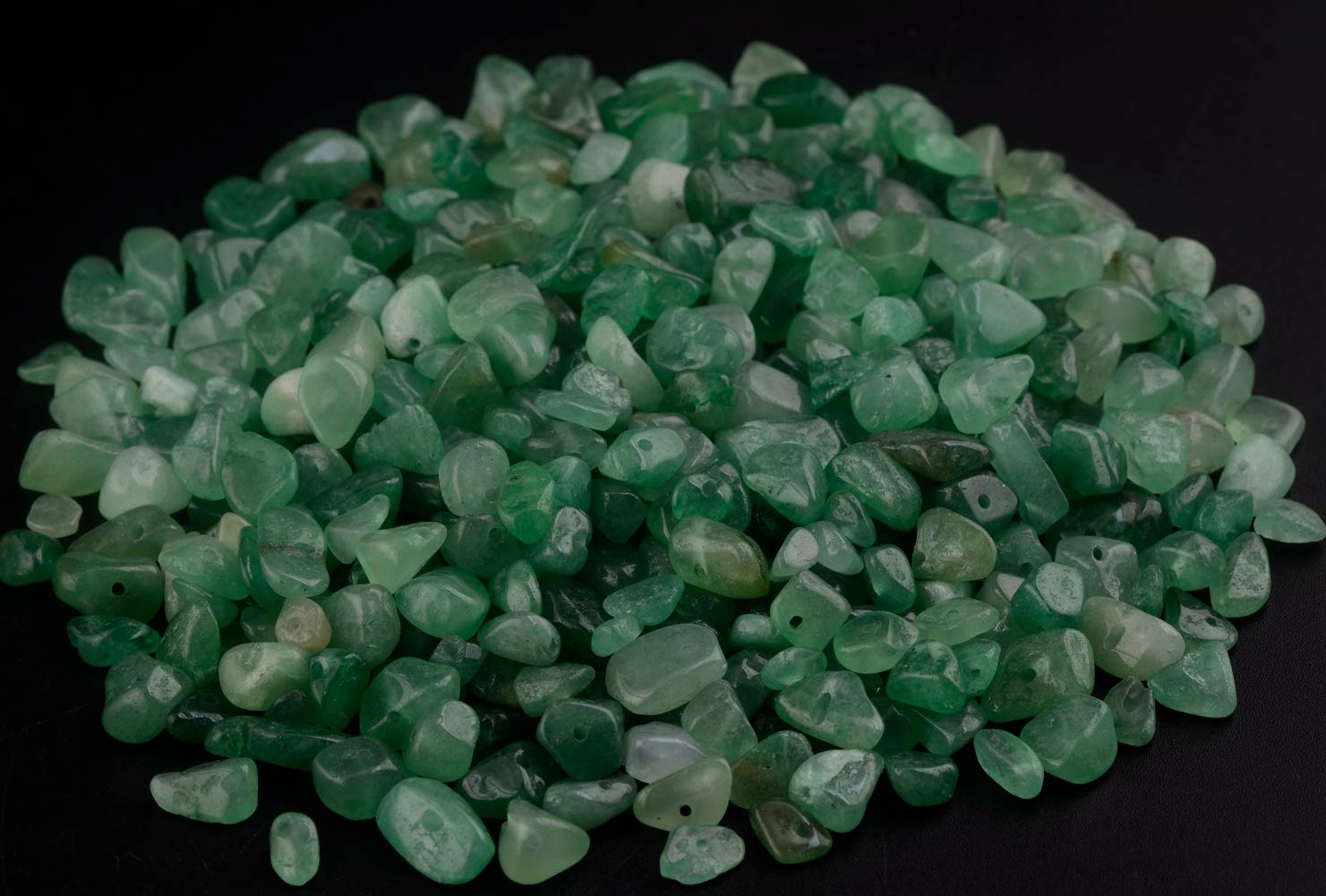 Chip Stone Beads Turquoise 5-8mm About 400 Pieces Irregular Gemstones Healing Crystal Loose Rocks Bead Hole Drilled DIY for Bracelet Jewelry Making Crafting (5-8mm, Turquoise)