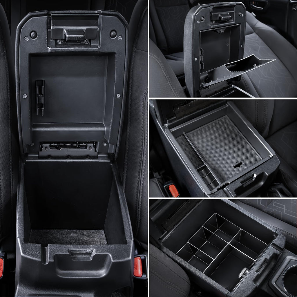 Carlimeki Center Console Organizer (3-piece set) for Tacoma 2016-2023 - for Tacoma Accessories