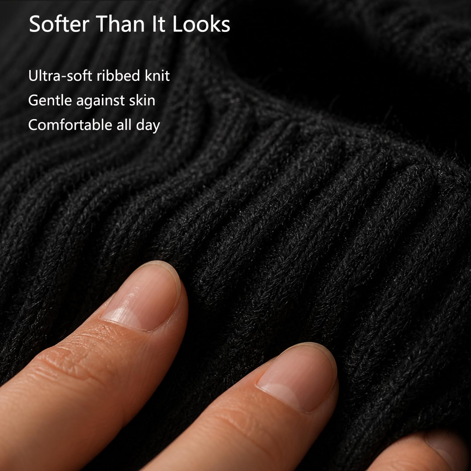 Facecozy Winter Hats for Women, Hooded Scarf Hat for Women Balaclava Knit Beanie Skull Cap Beanie Hat Men Neck Gaiters