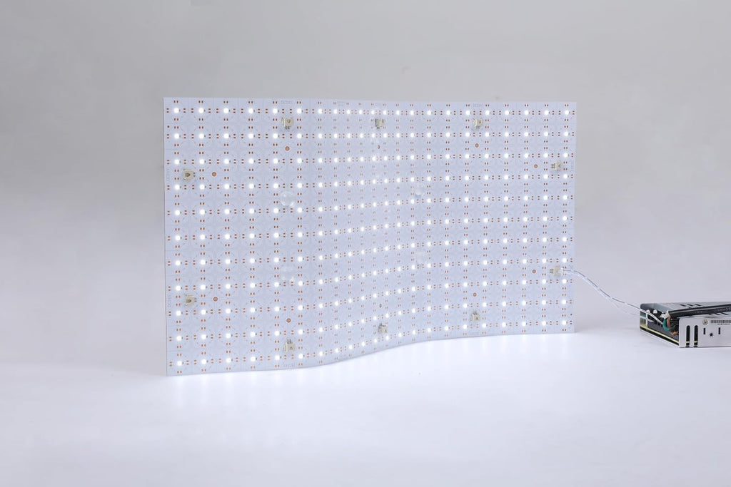 4PCS Soft LED Backlight Sheet, 28W, 6000K White, 19.3X9.6 inch | Flexible, Cuttable, Translucent Countertop backlight, Indoor Use