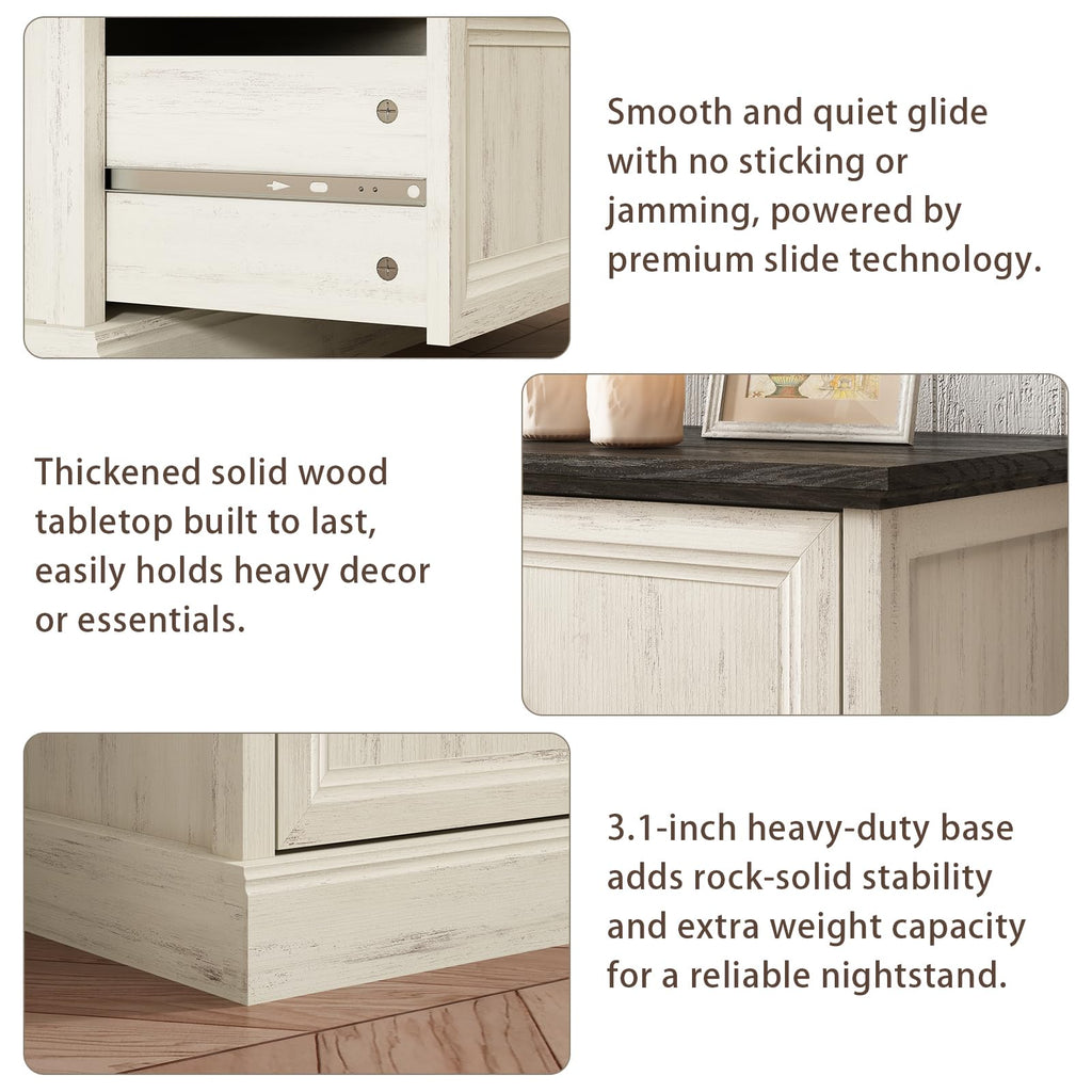 Farmhouse 5 Drawers Dresser for Bedroom, 44" Tall Brown dresser Wood Rustic Chest of Drawers with Wide Metal Handle,Natural Texture,Drawer Organizer for Bedroom,Living Room,Hallway and Entryway