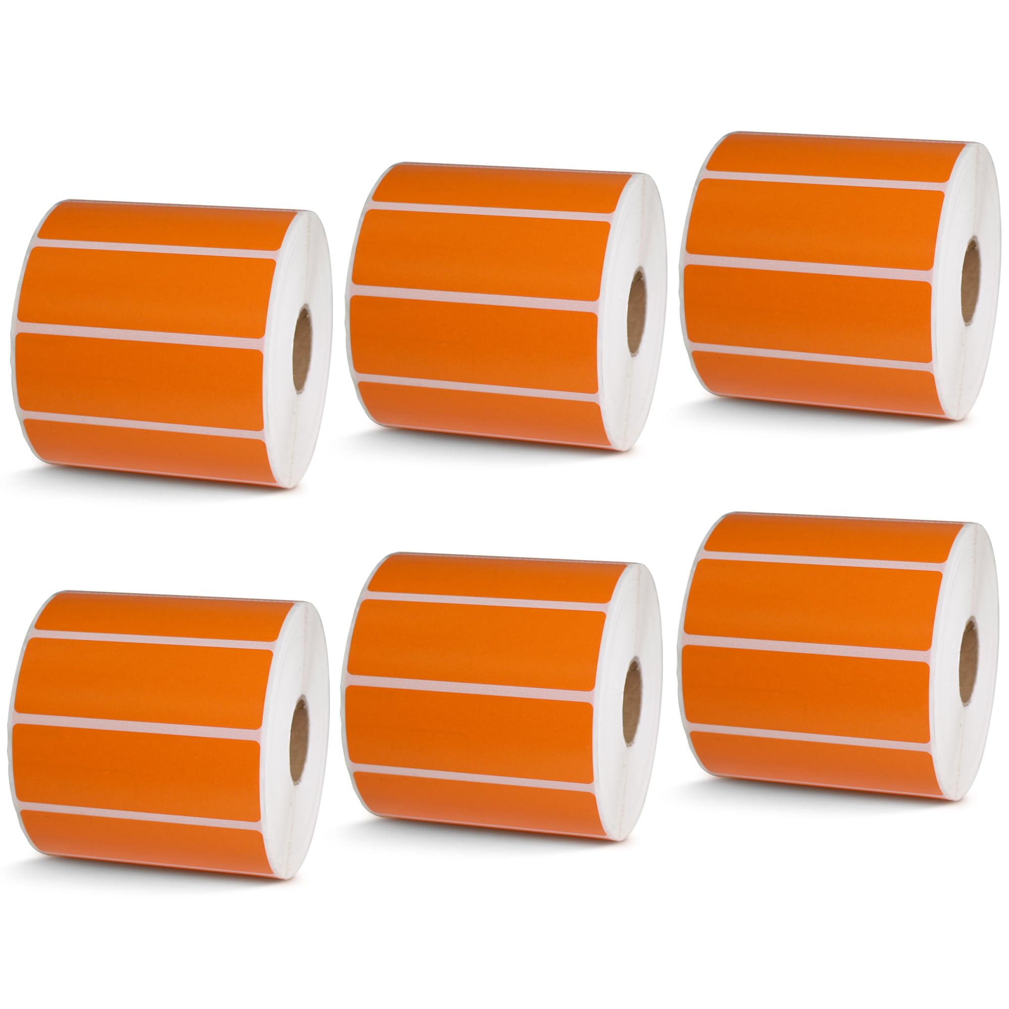 BETCKEY - 1" x 0.5" Small Labels Compatible with Zebra & Rollo Label Printer, Premium Adhesive & Perforated[Light Blue, 6 Rolls, 14580 Labels]