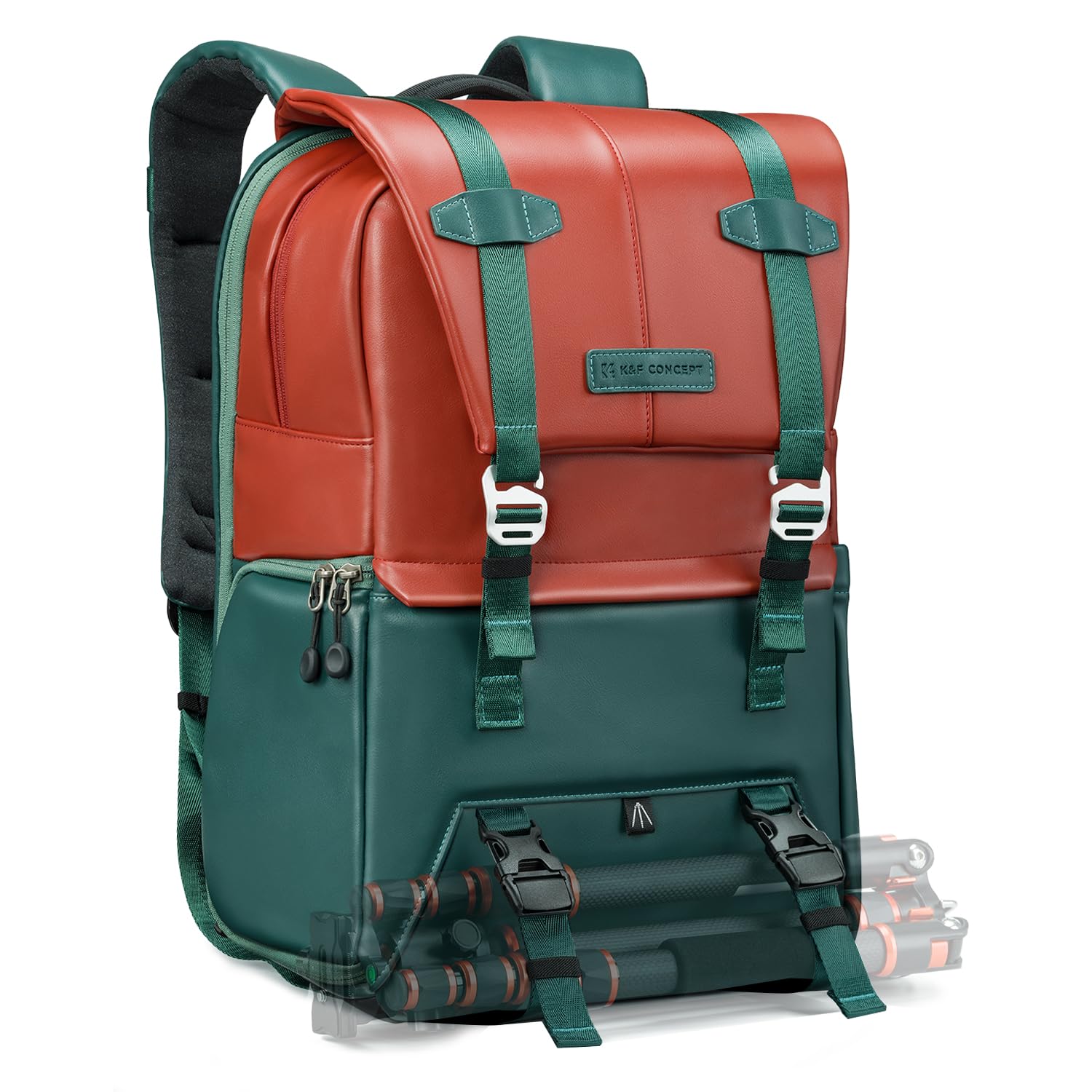 K&F CONCEPT Camera Backpack, Camera Bags for Photographers Dslr Cameras Compatible for Canon Nikon Sony DJI Mavic Drone, 20L Large Capacity Bag Cover 15.6 Inch Laptop Camera Cases with Raincover