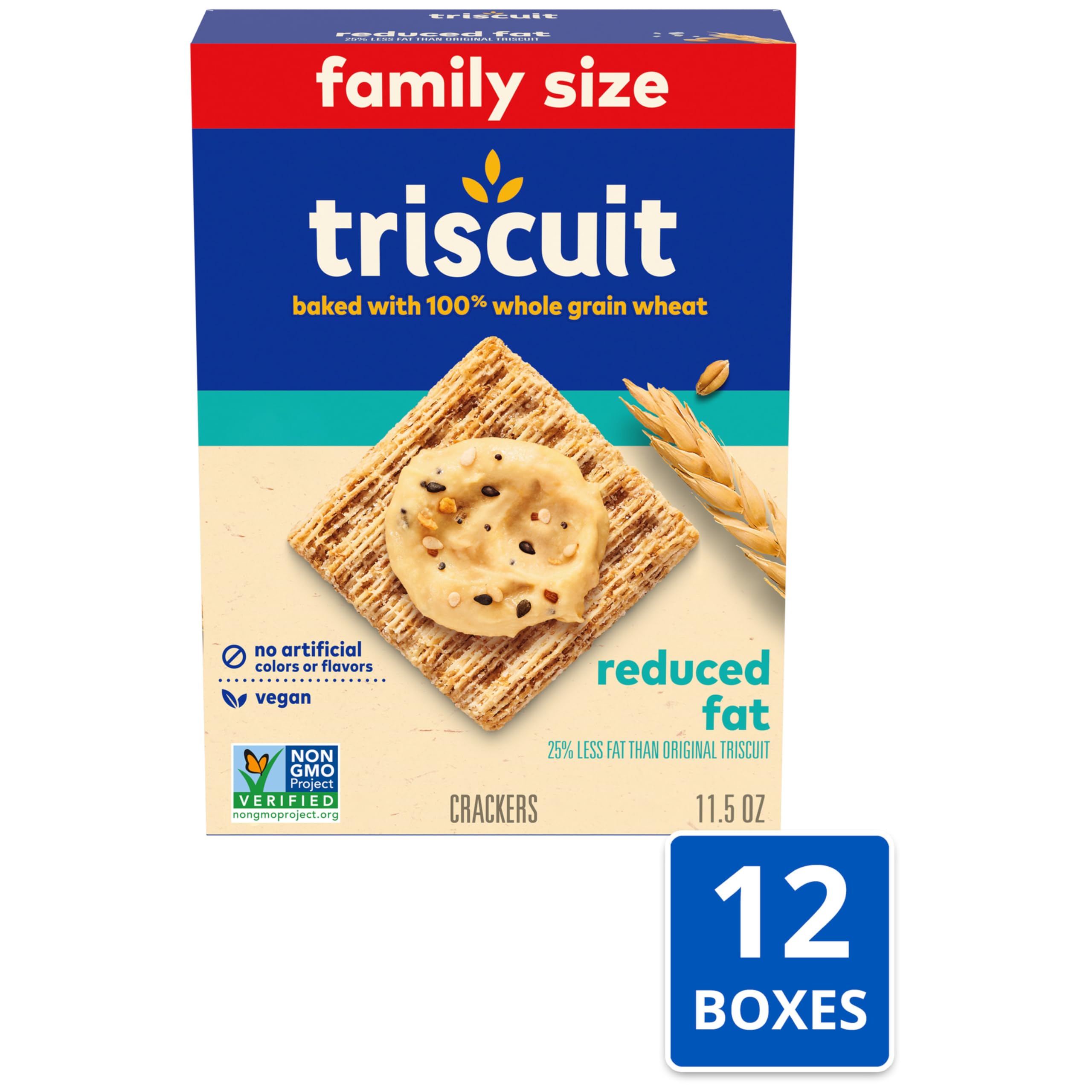 Triscuit Reduced Fat Whole Grain Wheat Crackers, 7.5 oz
