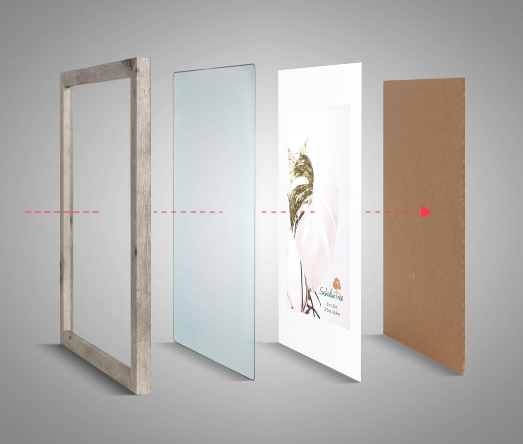 5x7 Picture Frame Gold, Display 5x7 without Mat or 4x6 with Mat, Wall Gallery Photo Frames