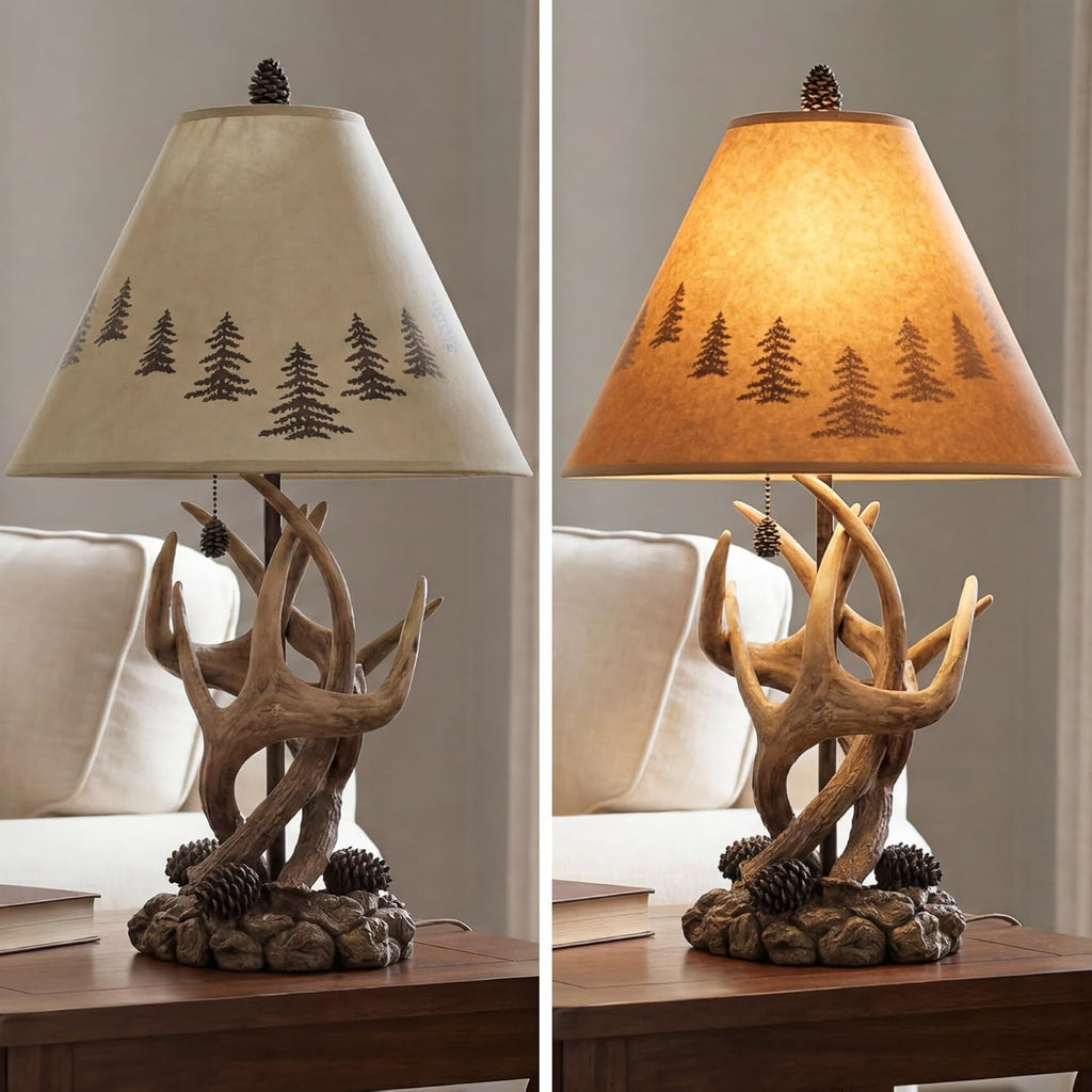 Signature Design by Ashley Derek Rustic Table Lamps, Living Room, Set of 2