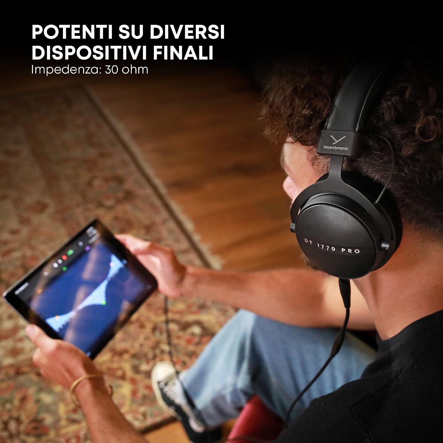 beyerdynamic DT 1770 PRO MKII Wired Over-Ear Headphones, 30 Ohm, Closed-Back Professional Recording Studio Monitor. 2 Detachable Cables, Velour & Leatherette Ear Pads, Handmade in Germany. Black