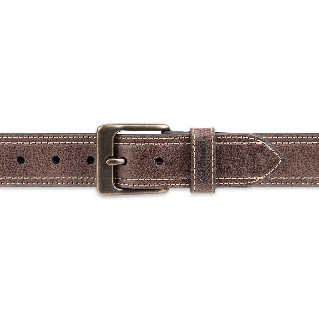 Columbia Men's Leather Casual Belt Tan & Brown Classic Style for Everyday Wear