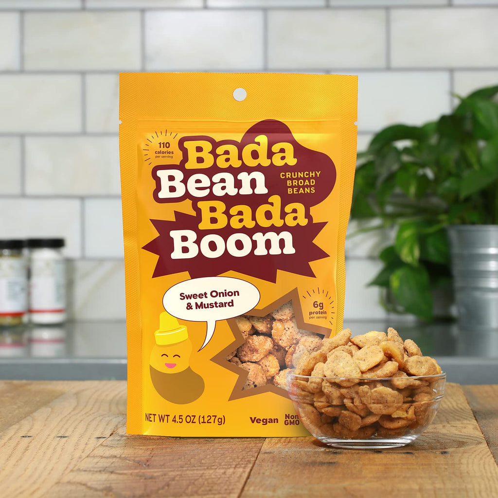 Bada Bean Bada Boom, Crunchy Roasted Broad Bean Snacks (Fava), High Protein, Vegan, Gluten-free - 110 Calorie Packs, Buffalo Wing, 4.5 Ounce (Pack of 6)