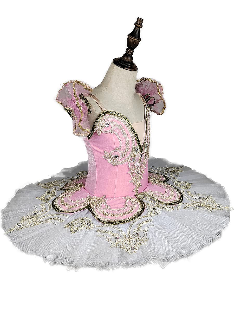 MTPLOP Swan Lake Performance Costume Ballet Dress White Sarong Competition Tutu Kids Adult Ballet Puffy Skirt