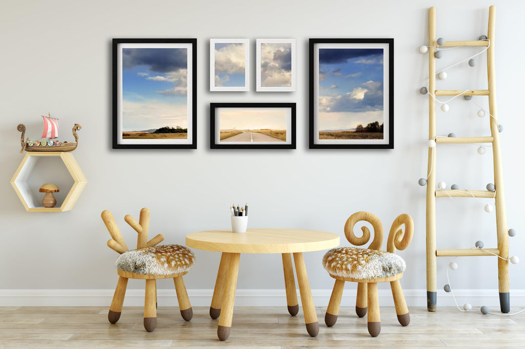 Picrit 24x34 Black Poster Frame 7 Pack, Display Pictures 20x30 Picture with Mat or 24 x 34 without Mat for Horizontal or Vertical Wall Mounting, Wall Gallery Photo Frames