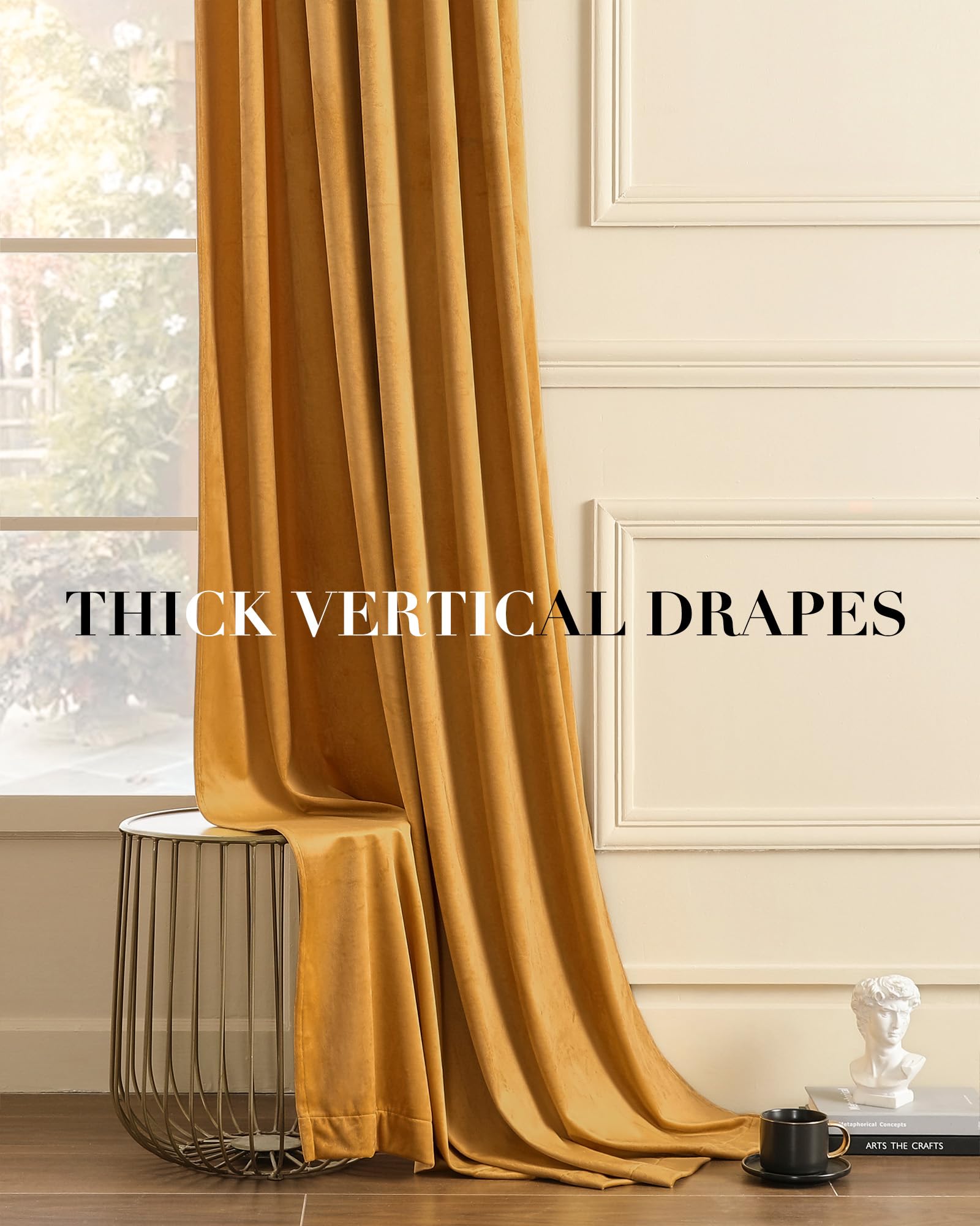 Nemia Dark Green Velvet Curtains Thermal Insulated Blackout Curtain for Bedroom Window Living Room Darkening Luxury Vintage 63 Inches Long Heavy Drapes Panels Rod Pocket Set of 2