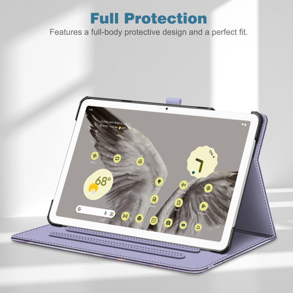 Fintie Case for Google Pixel Tablet 11 Inch 2023 Release, Multi-Angle Viewing Protective Stand Cover with Pocket & Pencil Holder Compatible with Charging Speaker Dock, Gray