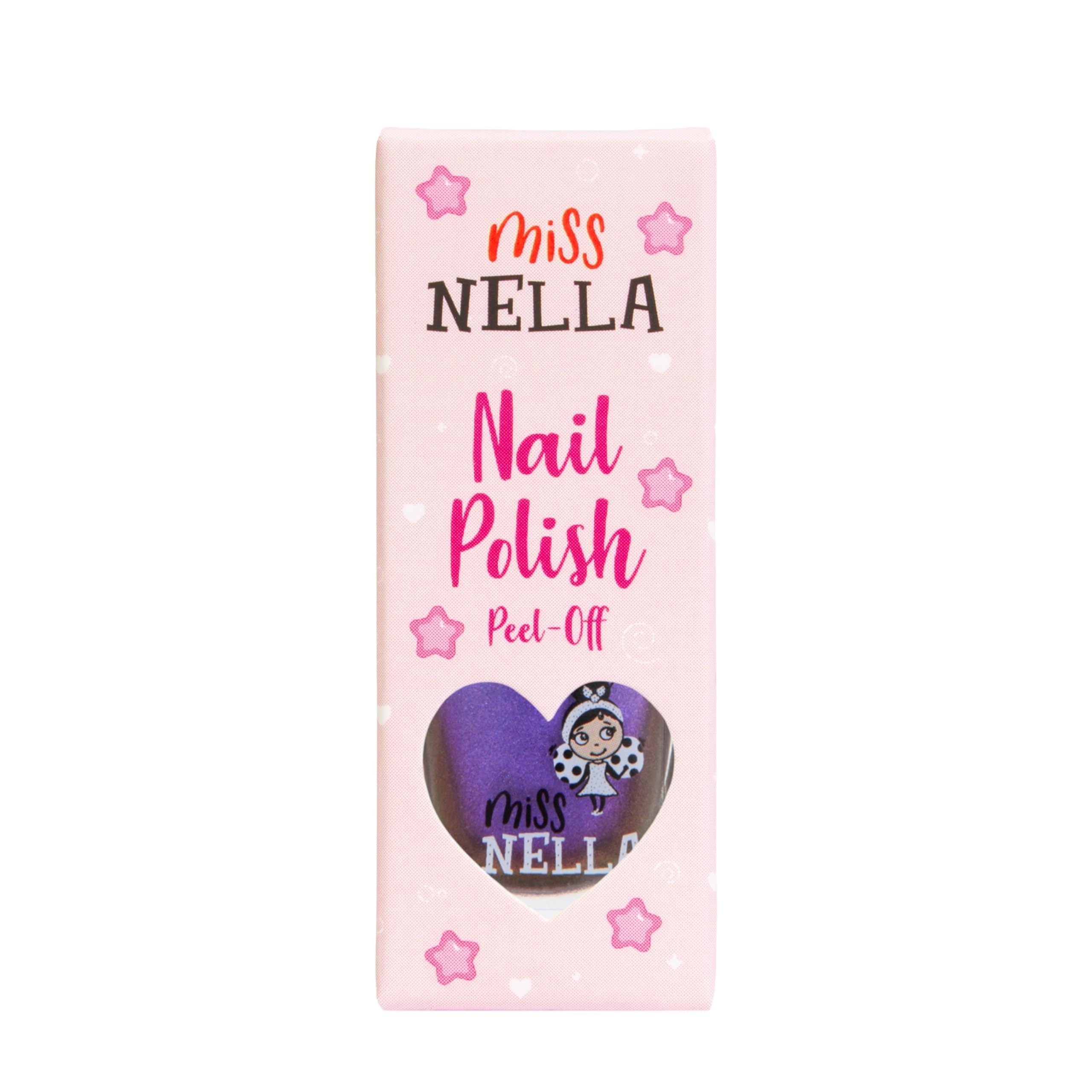 MISS NELLA ABRACADABRA – Safe Special sparkly pink Nail Polish for Kids, Non-Toxic & Odor Free Formula for Children and Toddlers, Natural Water Based for Easy Peel Off (Abracadabra)