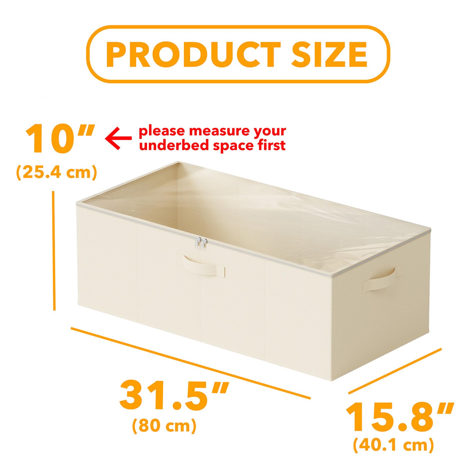 SpaceAid Paquete de 2 Contenedores de Almacenamiento Debajo de la Cama de 10" de Alto, Organizadores Grandes de Almacenamiento Debajo de la Cama con Tapas para Dormitorio, Residencia Estudiantil, Ropa