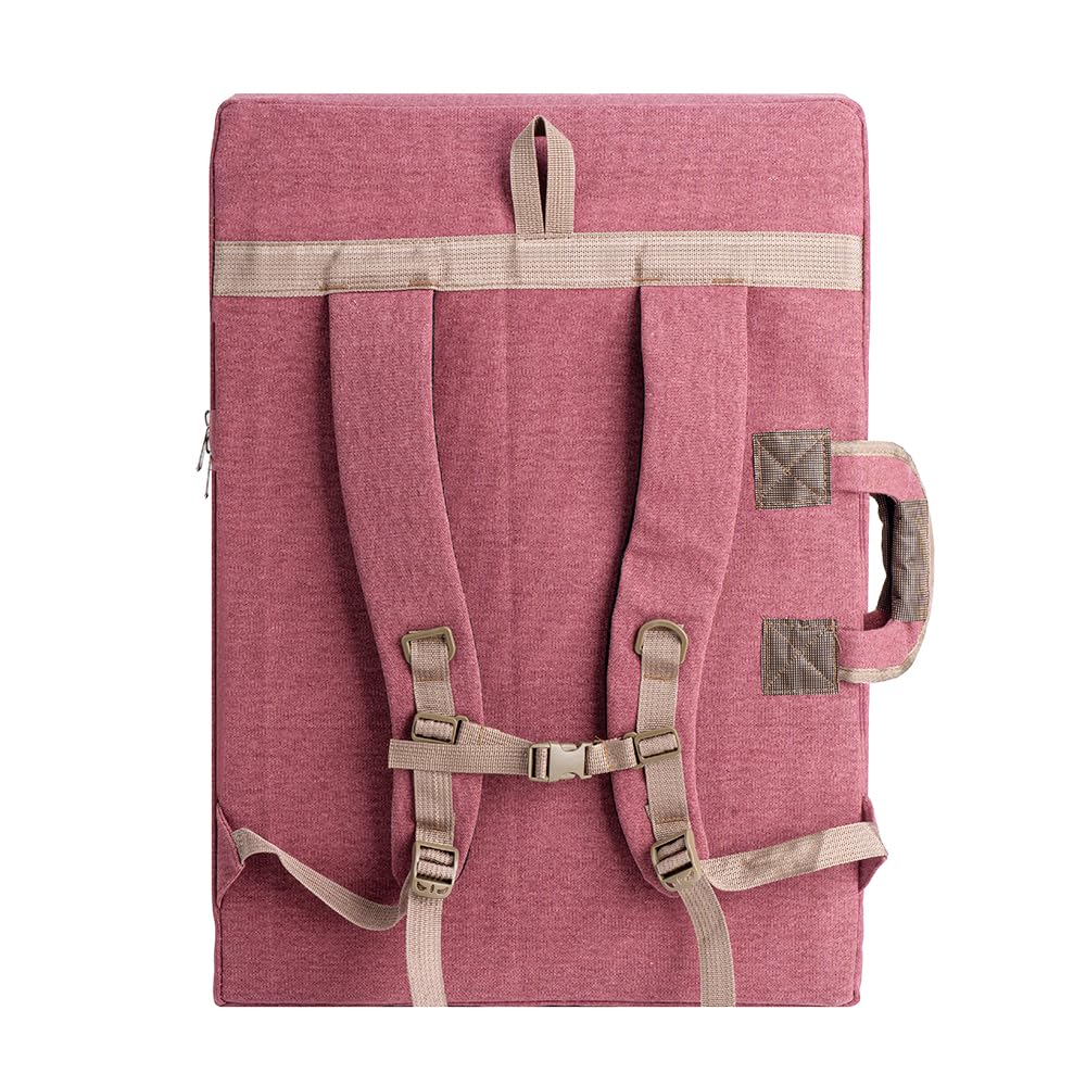 TRANSON Art Portfolio Case Artist Backpack Canvas Bag Large 26” x 19.5”