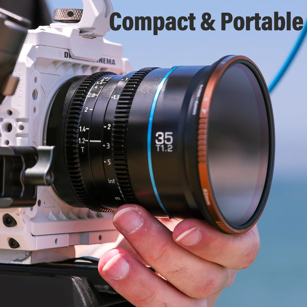 SIRUI Night Walker T1.2 Cine Lens Set, 16mm, 24mm, 35mm, 55mm, 75mm Large Aperture Manual Focus Lens (M4/3 Mount, Black)