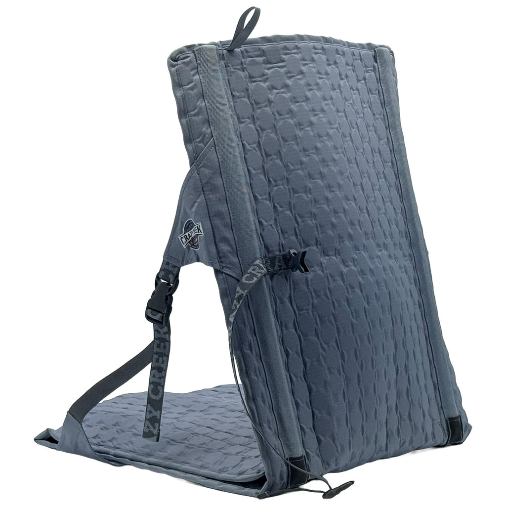 Crazy Creek HEX 2.0 PowerLounger for Day Hiking & Backpacking Trips, 250 LBS Weight Capacity, Adjustable Straps, Compact Design, Water-Resistant, Aleutian Blue/Slate