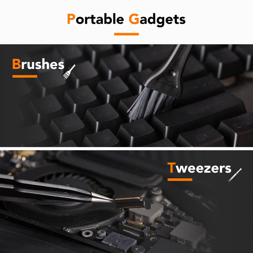 JOREST Repair Kit for Xbox One/360/X PS4 PS3 PS5, PH0 T6 T8 T10 Torx Security Screwdriver, Crowbars,Tweezers, Cleaning Tool for Controller and Console