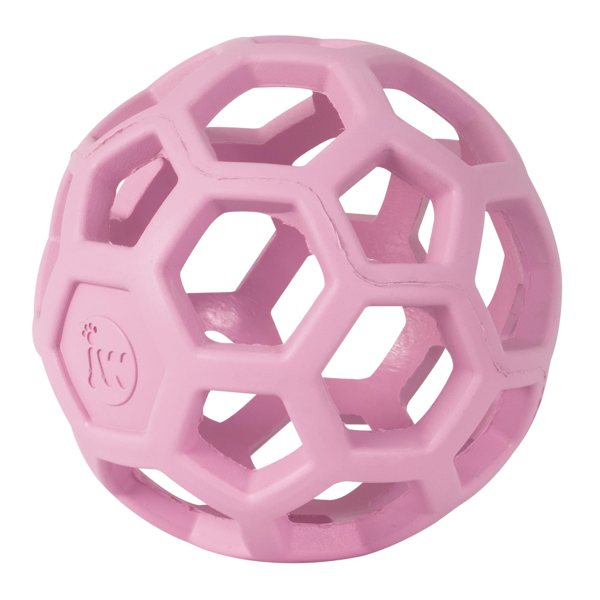 JW Pet HOL-ee Roller™, Dog Toy Puzzle Ball, Natural Rubber, Small (3 Inch Diameter), Blue
