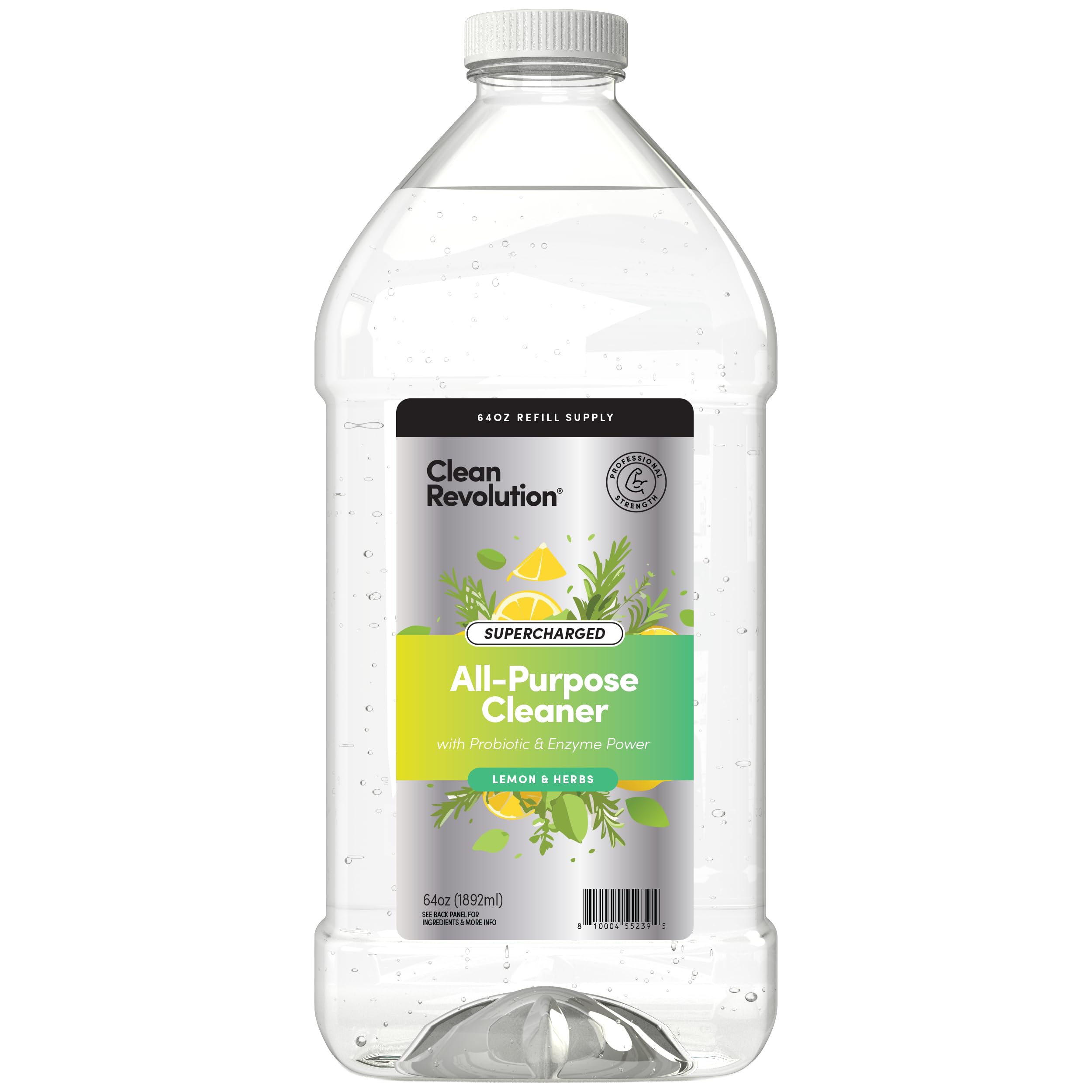 Clean Revolution Multi Surface Cleaner Refill Supply, Non-Toxic, Eco-Friendly & Plant-Based, Ready to Use, Dreamy Citrus, 128 Fl Oz (1 Gallon)