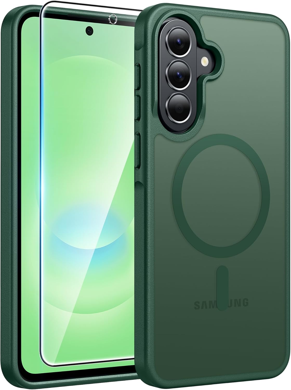 FNTCASE for iPhone 17 Case: [Compatible with Magsafe] Translucent Matte Cases with [Full Camera Protection] [Screen Protector] Military Grade Shockproof Protective Phone Cover - Light Purple