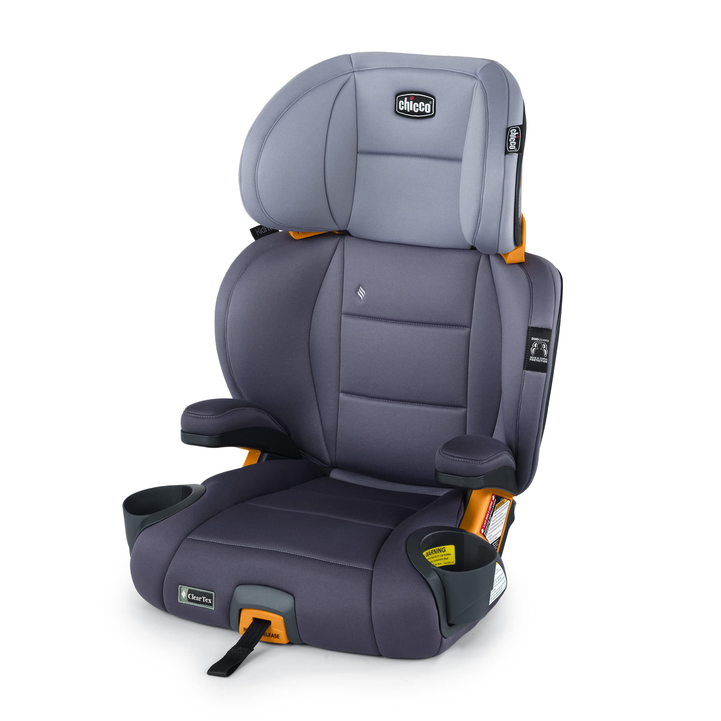 Chicco KidFit Adapt Plus 2-in-1 Belt-Positioning Booster Car Seat, Backless and High Back Booster Seat, for Children Aged 4 Years and up and 40-100 lbs., Vapor/Grey