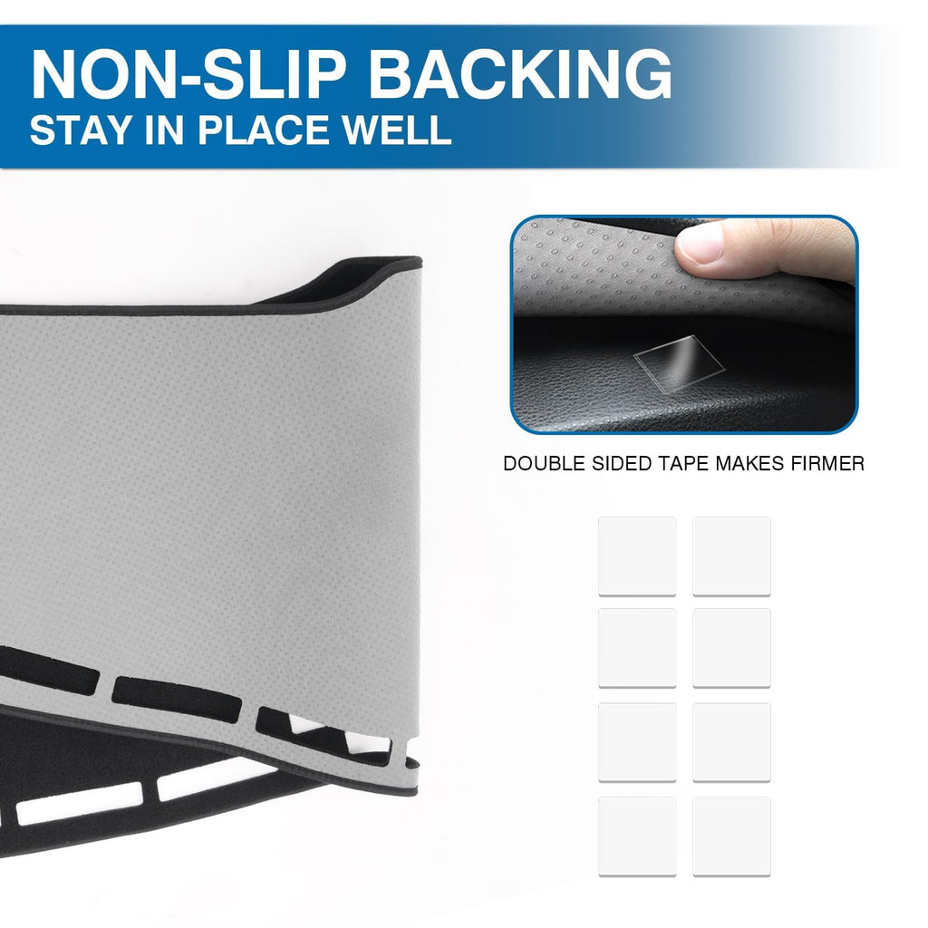 KUST Black Dash Cover for Ford Ranger 1995-2011/Ford Explorer 1995-2001/Mazda B2300 B2500 B3000 B4000 1995-2008/Mercury Mountaineer 1997-2001 Polyester Dashboard Cover Accessories for Ranger