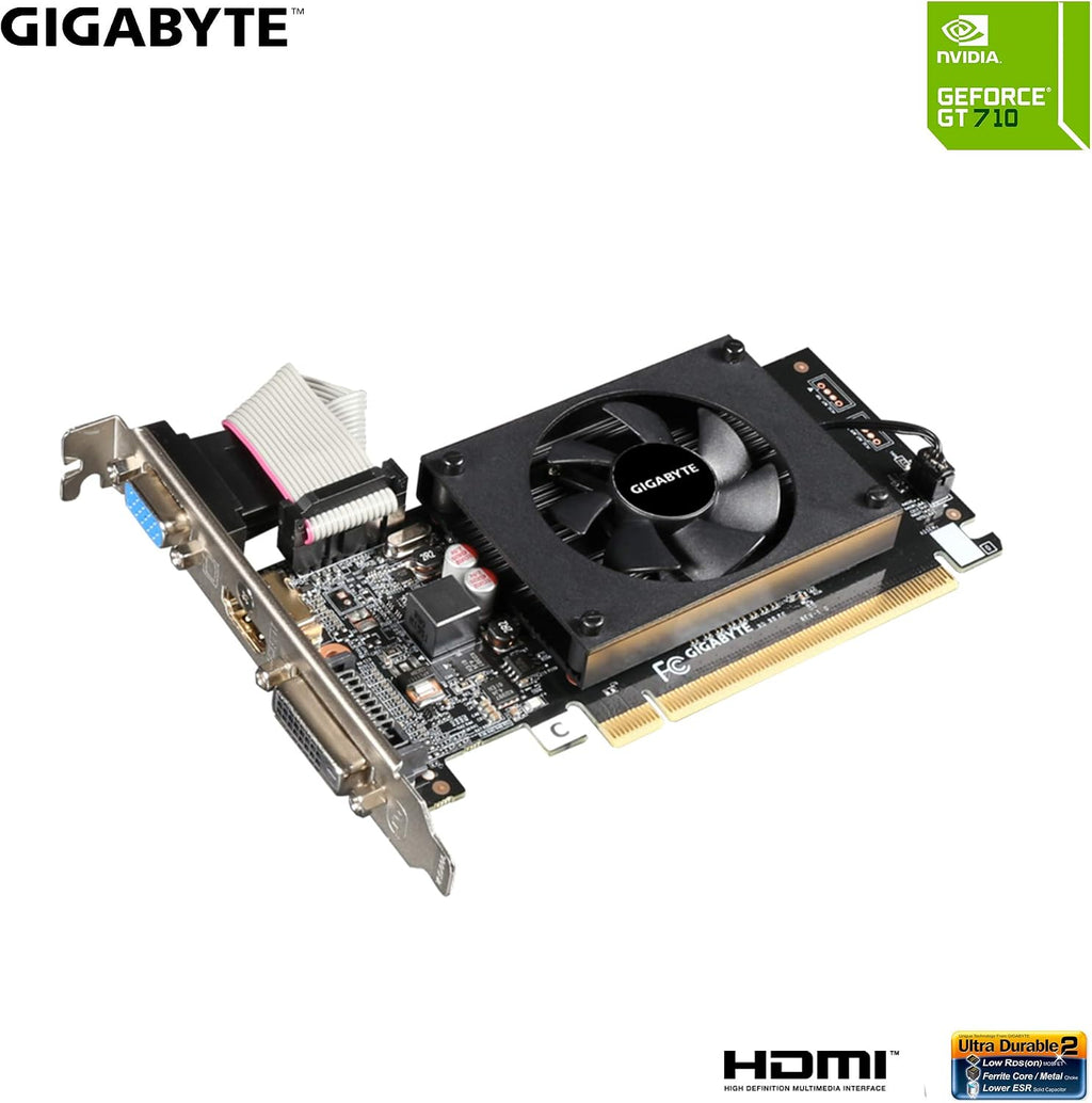 GIGABYTE 2GB RAM DDR3 SDRAM Video Graphics Cards GV-N710D3-2GL REV2.0 for Desktop