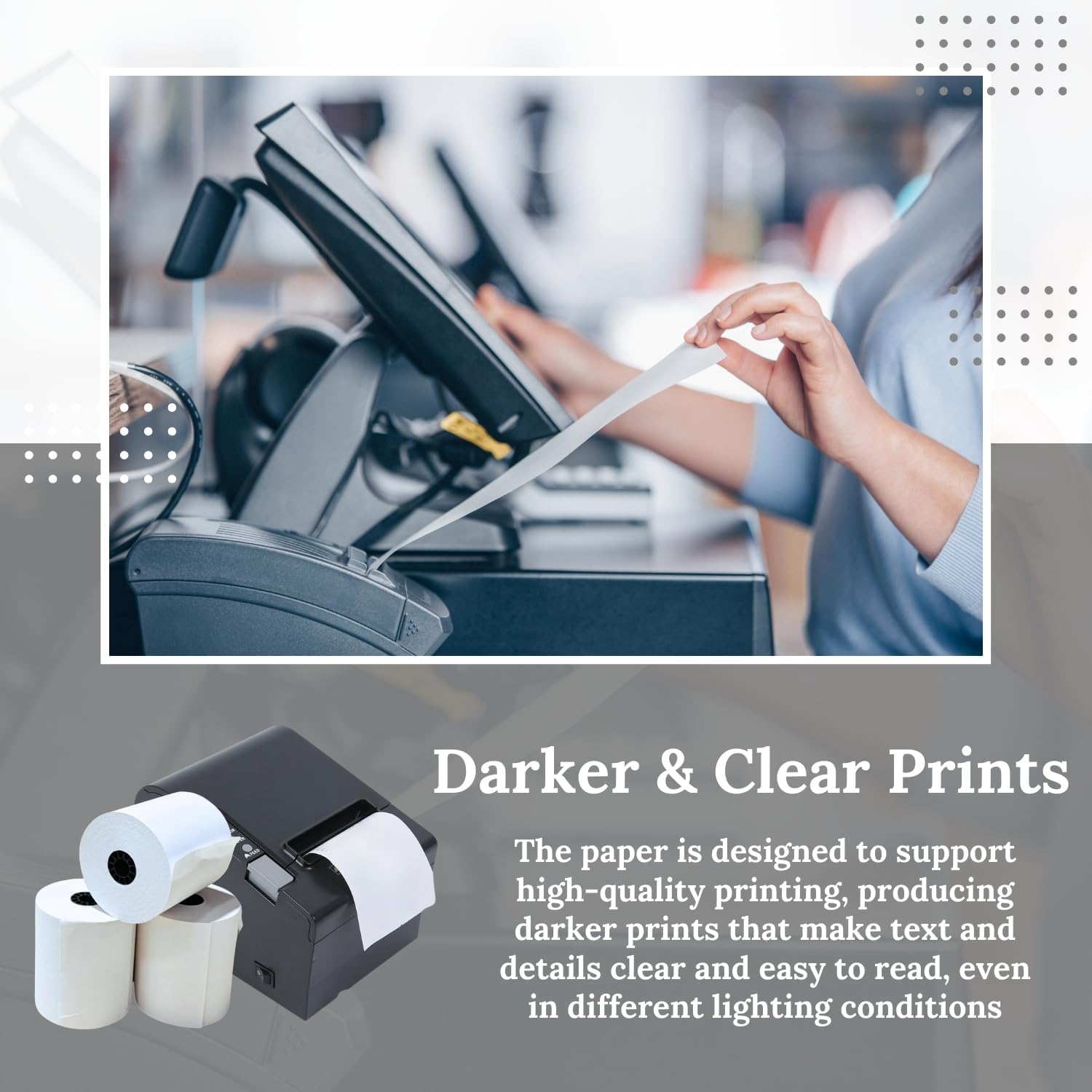 BAM POS 3" x 150' 1ply Bond (Non-Thermal) Receipt Paper Rolls for Kitchen Impact Printers TMU200, SRP275 Star SP700 - Suitable For Printing Kitchen Tickets and Order receipts (12 Rolls Per Case)