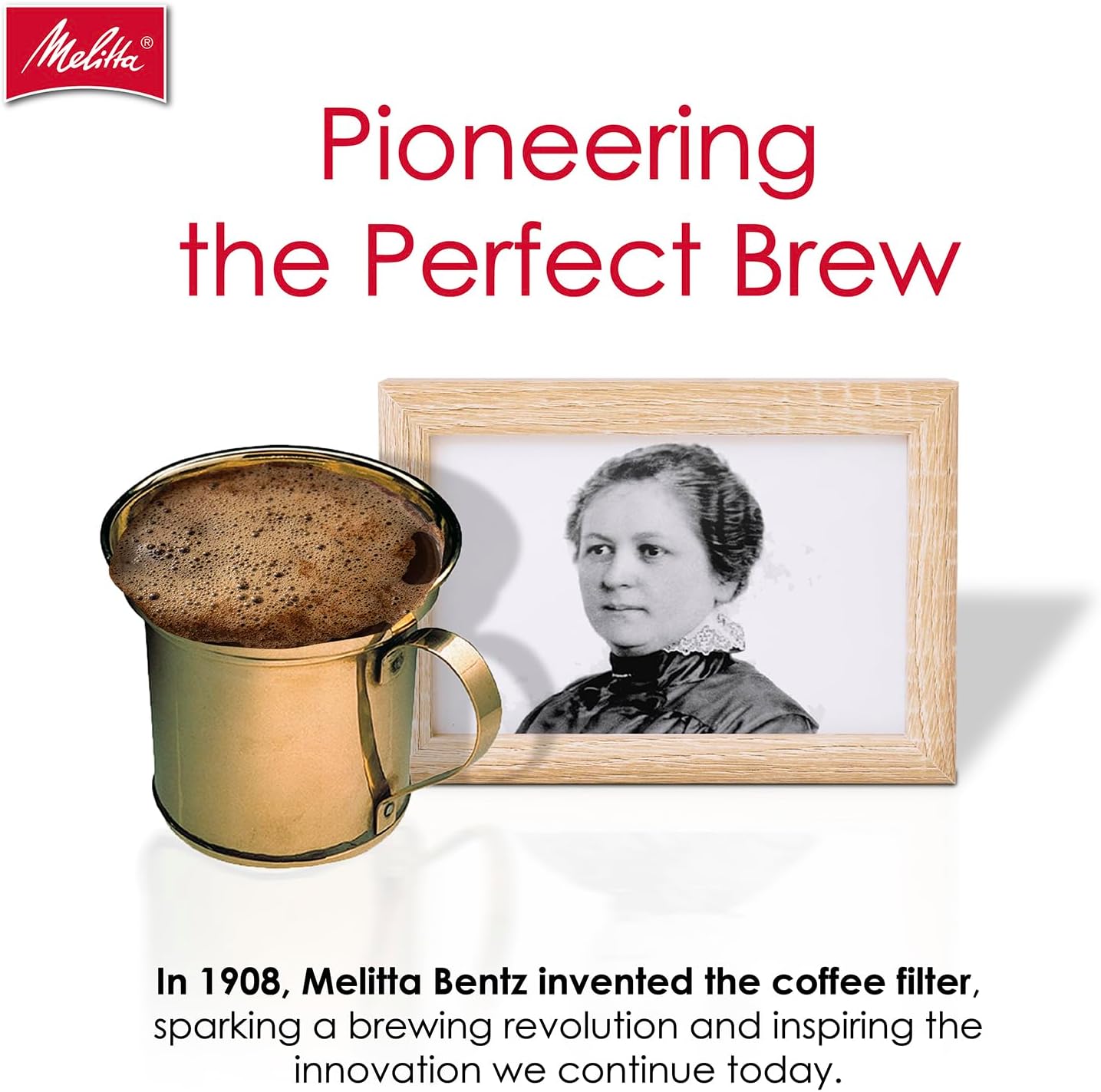 Melitta #4 Cone Coffee Filters, Bamboo, 80 Count (Pack Of 6), 480 Total Filters - Fits all 8-12 Cup Cone Coffee Makers and Pour-Overs, Compostable, Tear-Resistant, Made in USA