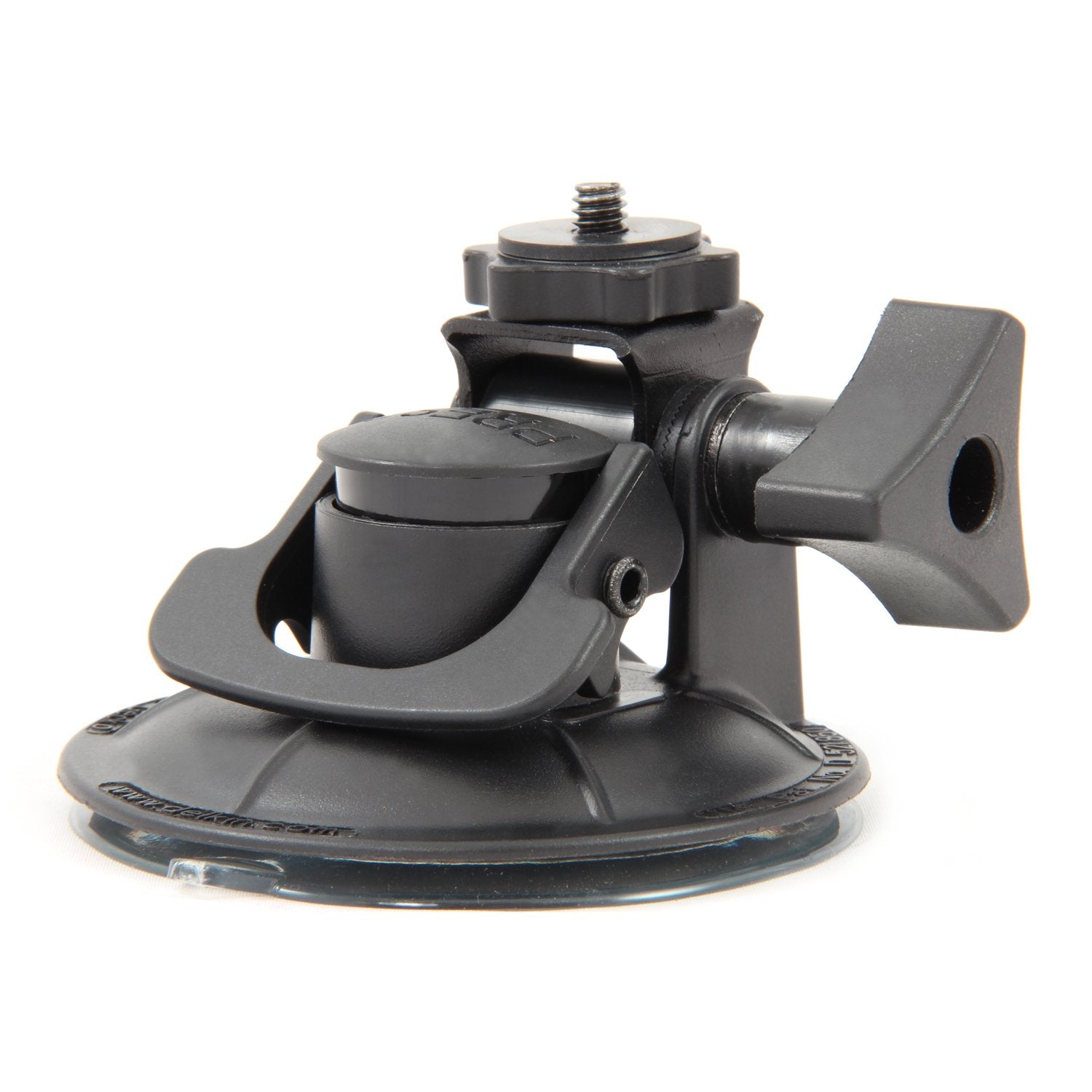 Delkin Devices Fat Gecko Mini Suction Camera Mount - Powerful Suction Cup Camera Mount for Car, Motorcycle, Desk, Window | Secure and Adjustable Action Camera Holder for Video Recording