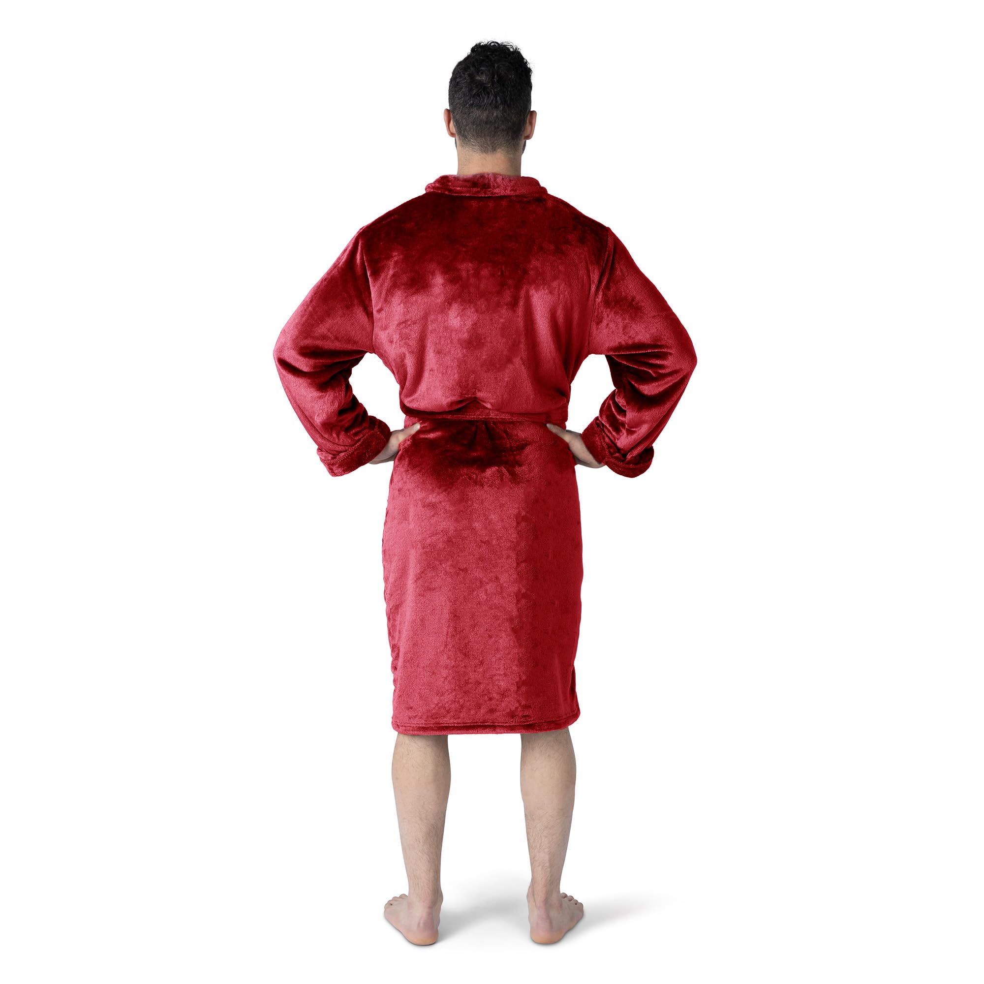 Northwest NCAA Adult Unisex Silk Touch Bathrobe, Officially Licensed Loungewear, Soft Plush Polyester