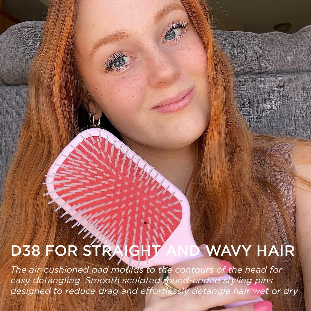 Denman Power Paddle Hair Brush for Quick and Convenient Detangling, Blow Drying and Styling - Combination of D3 Styling Pens & Paddle Brush - For Men and Women P038