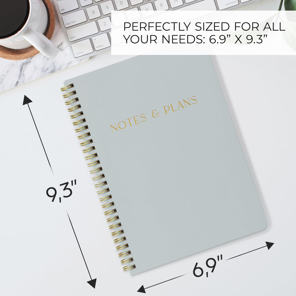 Beautiful Daily Planner And Notebook With Hourly Schedule - Aesthetic Spiral To do List Notepad to Easily Organize Your Tasks And Appointments - Stylish Book And School Or Office Supplies