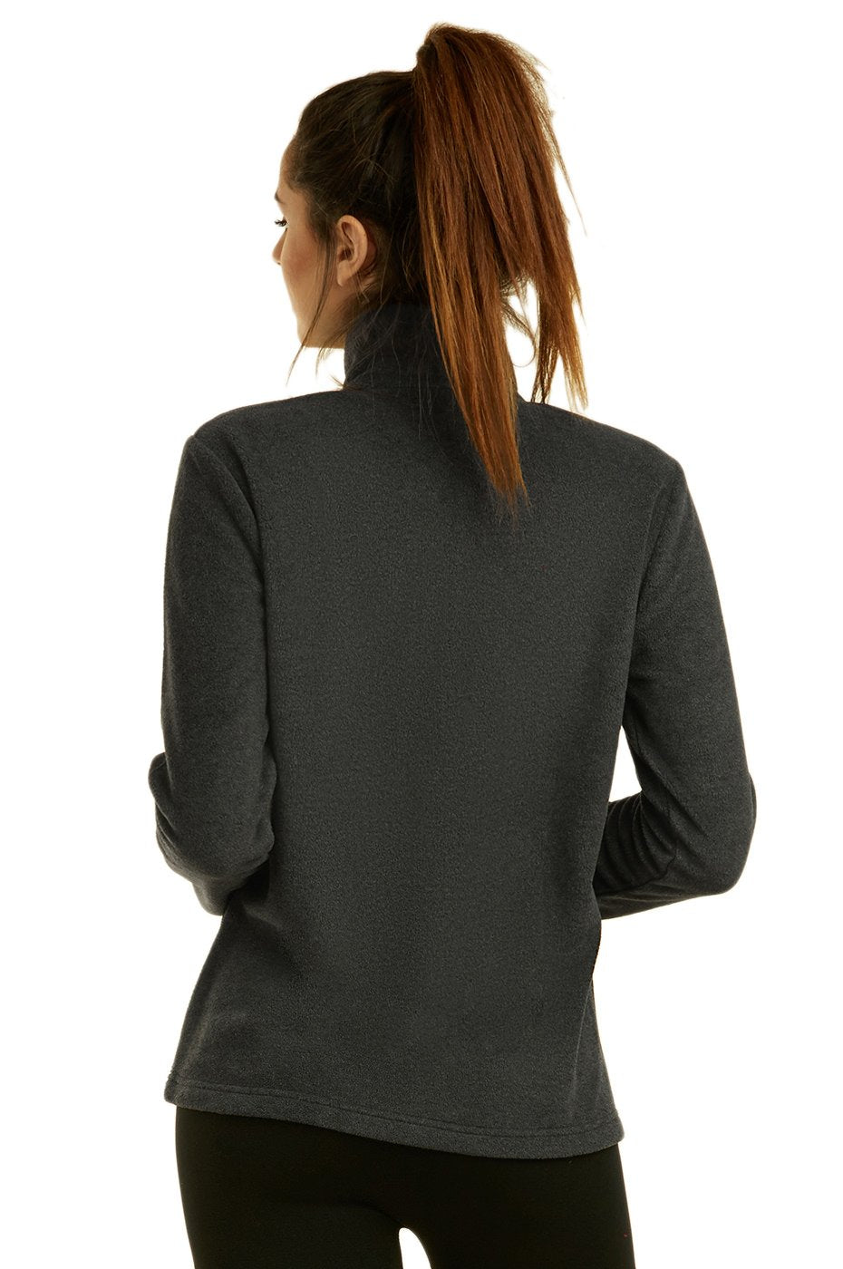 Sofra Women's Polar Fleece Full Zip Up Winter Jacket